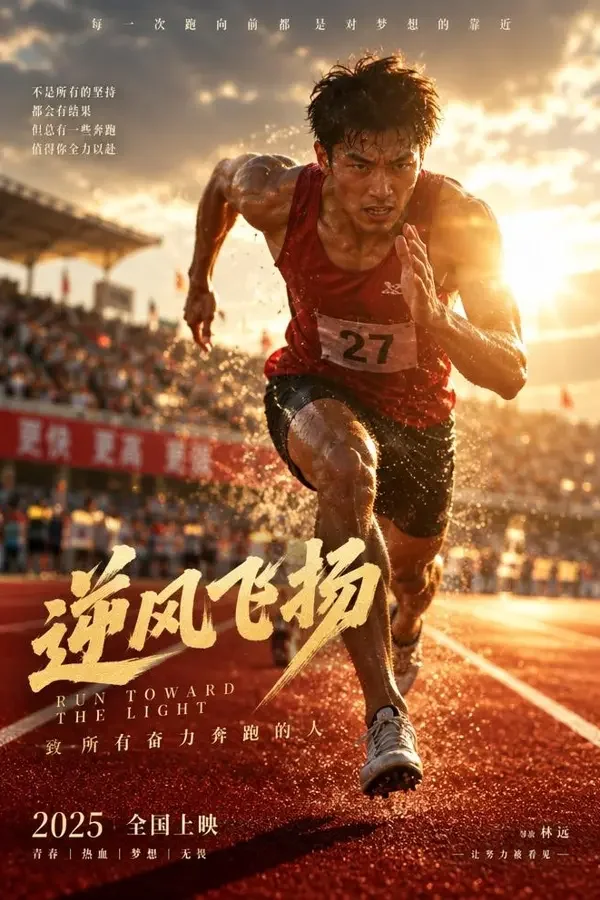 逆光而行 竖版影视海报