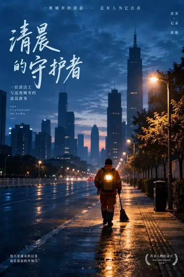 城市黎明 竖版影视海报