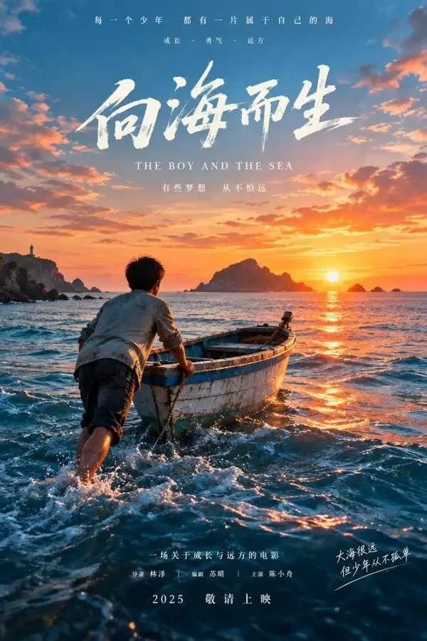 少年与海 竖版影视海报
