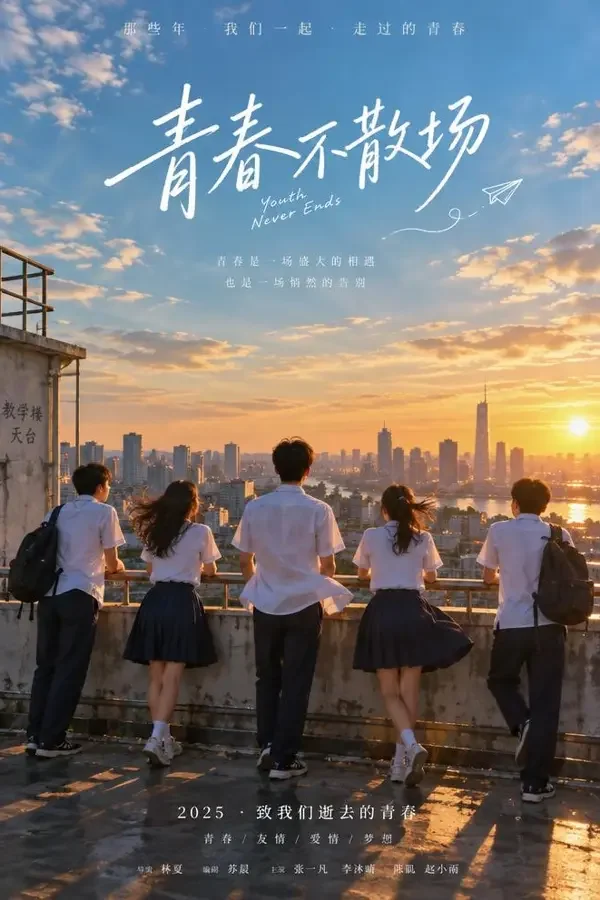 天台上的风 竖版影视海报
