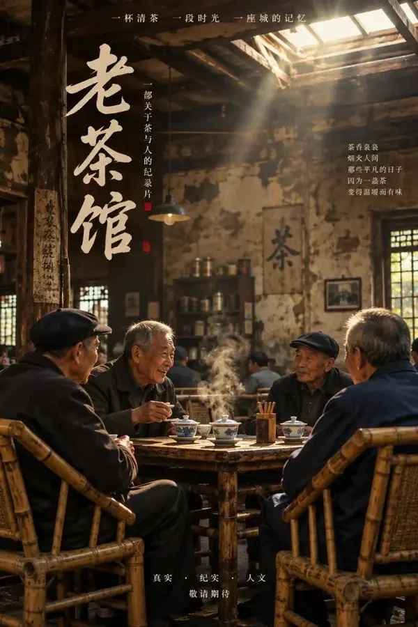 老茶馆 竖版影视海报